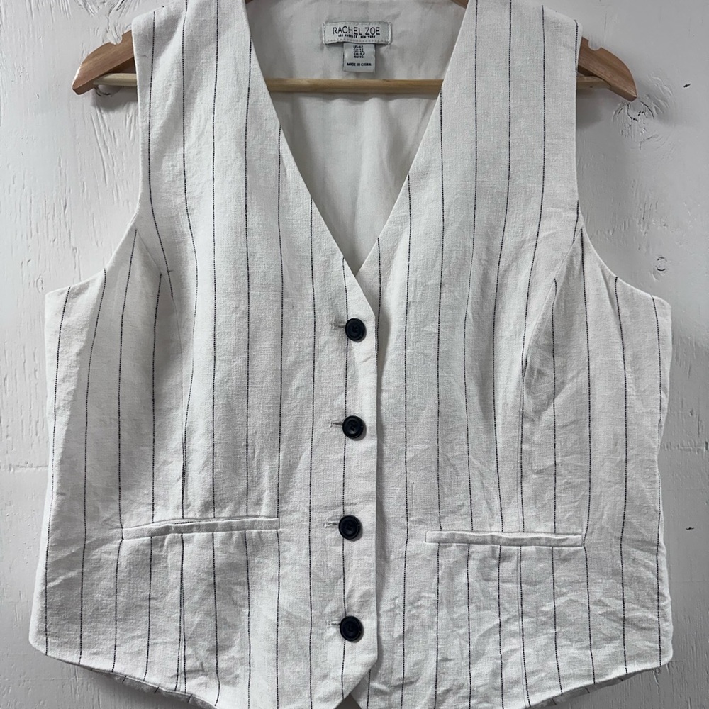 Rachel Zoe Black and White Button Down Shirt